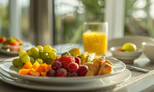 广告菜单摄影照片_提供健康早餐