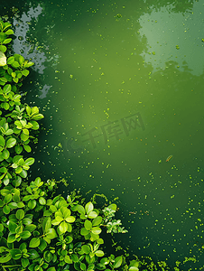 池塘里的绿藻