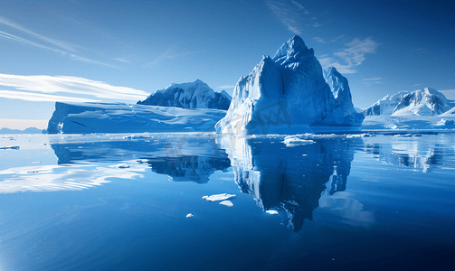 格陵兰岛附近的大冰山