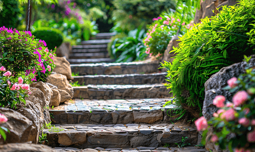 石阶和花园