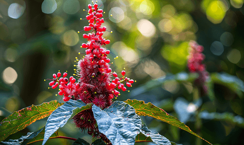红蓖麻植物