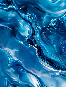 具有审美和液体风格的抽象设计背景蓝色