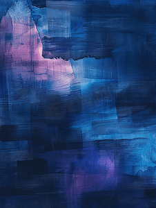 深蓝色模糊水彩条纹彩色图案与艺术抽象