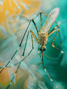 微距昆虫蚊子苍蝇强盗