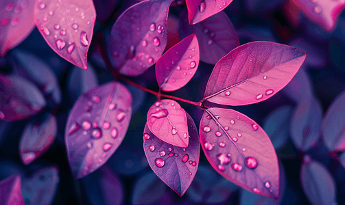 紫色树叶背景