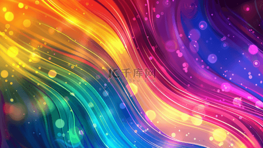 炫彩运动线条彩虹螺旋线条彩虹光影设计