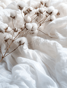 白色棉织物纹理衣服棉
