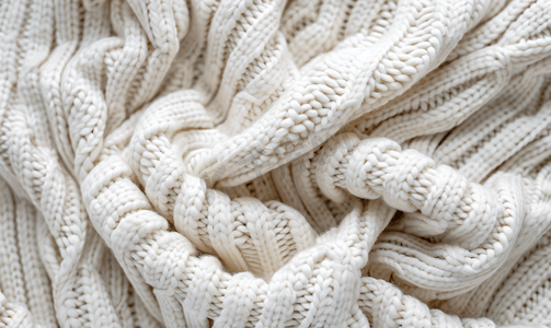 白色羊毛针织面料纹理背景温暖舒适大尺寸