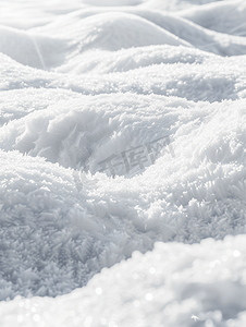 白色雪堆雪背景雪纹理抽象冬季背景复制空间