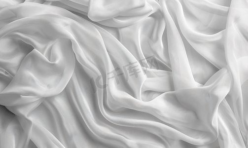 柔软的图案摄影照片_白色织物质地和设计美丽的丝绸或亚麻图案