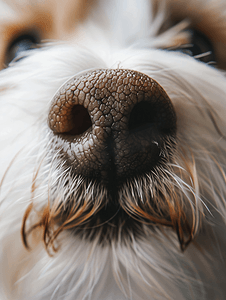 小狗表情素材摄影照片_狗鼻子的特写