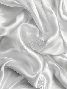 白色丝绸布料质感