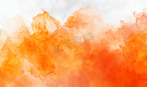 橙色分流水彩线抽象纹理背景生动元素适合您的设计
