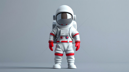 一个C4D穿宇航服的宇航员背景