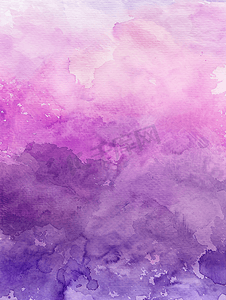 紫色抽象摄影照片_白皮书背景上的紫色抽象水彩纹理