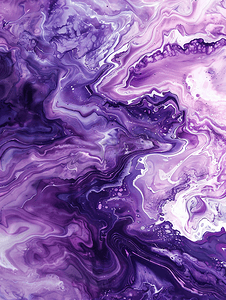 丙烯酸抽象漆紫罗兰色波浪大理石美丽的花岗岩纹理