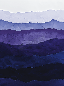 工艺海军蓝白色和深紫色色调纸张背景的质感复古抽象靛蓝纸板