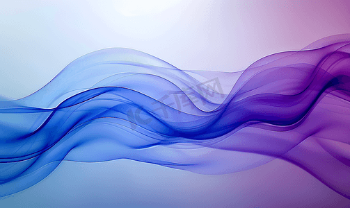 抽象的蓝色和紫色颜色设计精细的波浪纹理