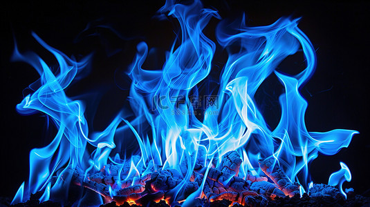 蓝色火苗