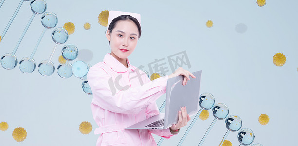 医美美容院医护人员医院概念海报