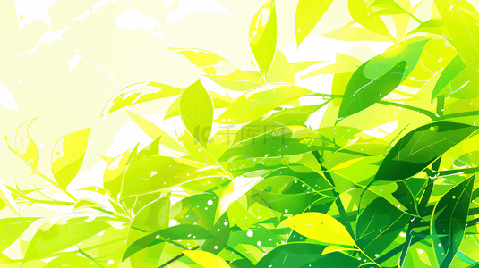 清新绿色茶叶背景图片_绿色绿叶清新背景7
