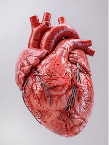 心脏解剖背景图片_心脏内部结构左心房医疗照片