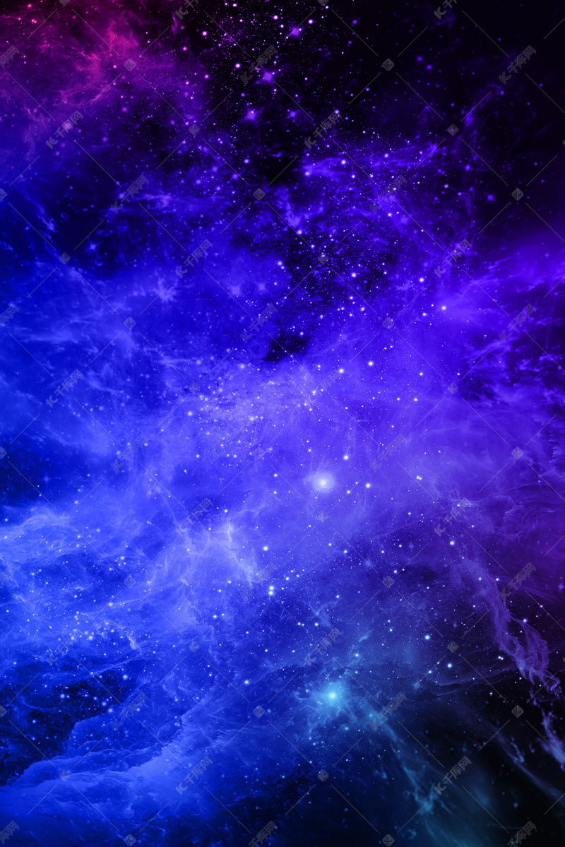 简约大气梦幻唯美星空背景海报