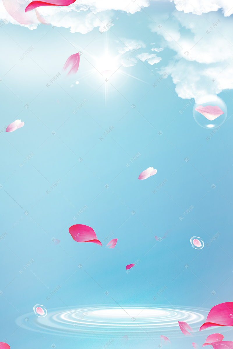 简单花瓣水纹背景图片免费下载 海报banner Psd 千库网 图片编号 简单花瓣水纹背景图片免费下载 海报banner Psd 千库网 图片编号