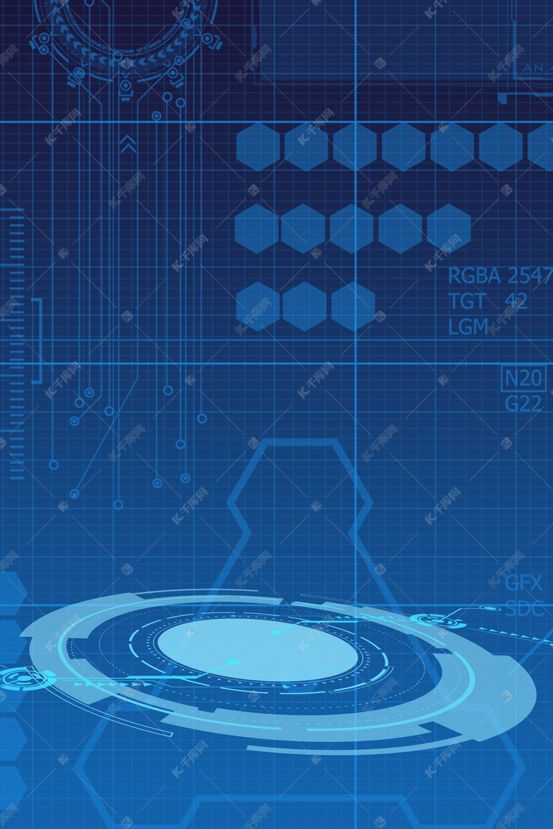 机器人时代引领未来科技h5背景素材