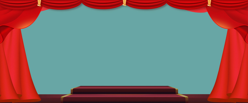 可爱卡通舞台主题画册海报矢量背景素材