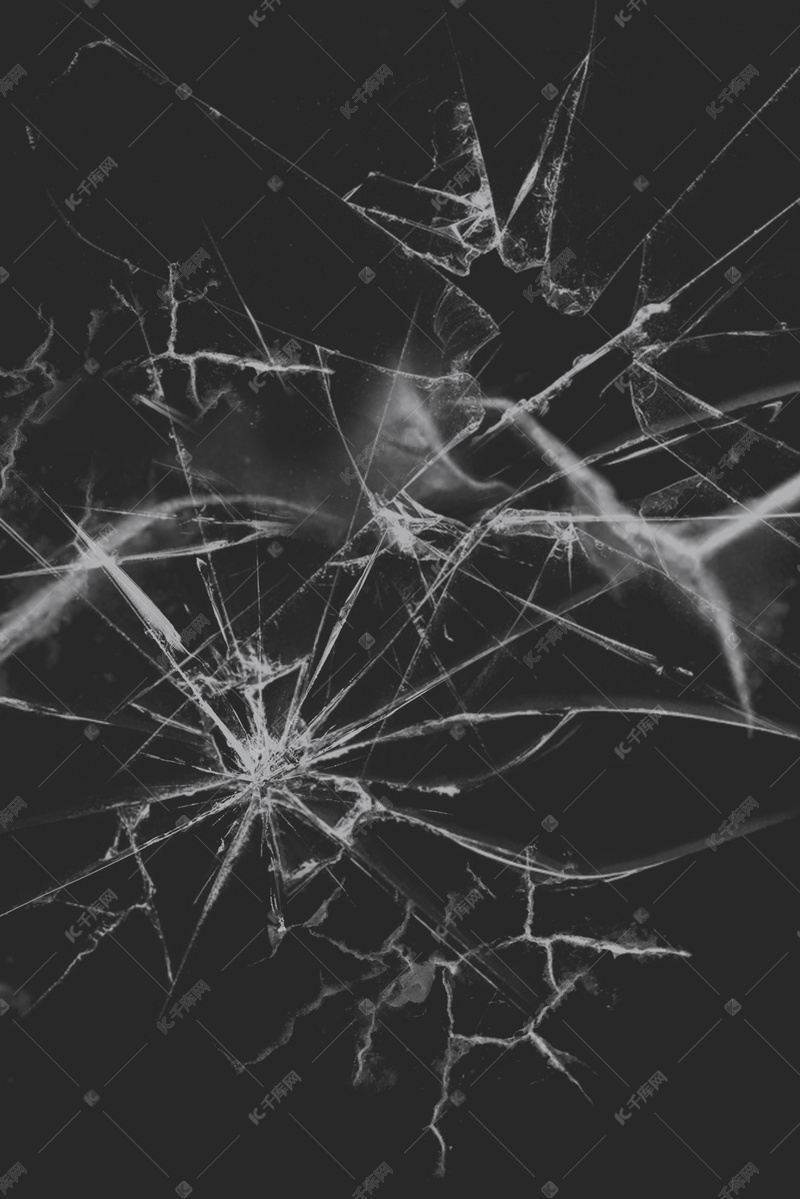 黑色玻璃破碎效果h5背景素材背景图片免费下载-千库网