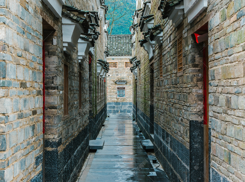 复古中国风建筑街道