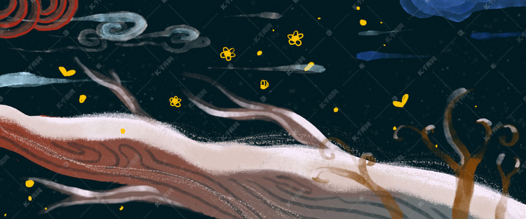 神话中国风新式中国风传说艺术罗盘宇宙背景图片免费下载-千库网