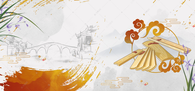 相声快板中国风背景