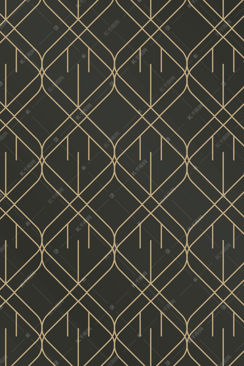 artdeco黑金盖茨比大都会风格背景