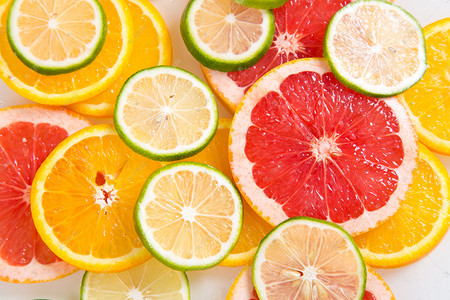 清新水果组合排列