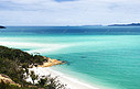 澳洲白沙滩渐变色大海摄影图