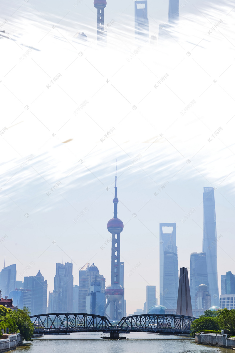 简约魔都魅力上海高清背景