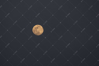 夜空里圆月摄影图