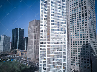 城市建筑系列之建筑群体摄影图