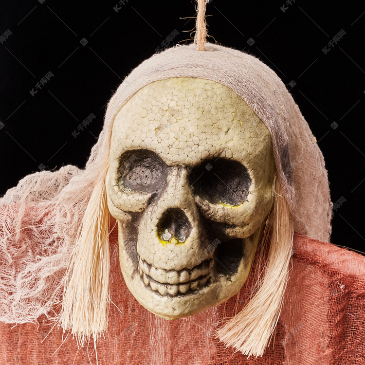 万圣节恶搞骷髅道具56摄影图高清摄影大图-千库网