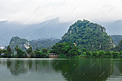 山水星湖摄影图