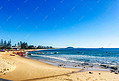 澳洲阳光海岸大海和沙滩摄影图