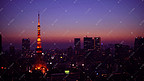 夜晚东京铁塔摄影图