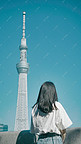 日本东京晴空塔摄影图