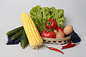 蔬菜菜篮子摄影图