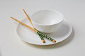 餐具碗筷子盘子摄影图
