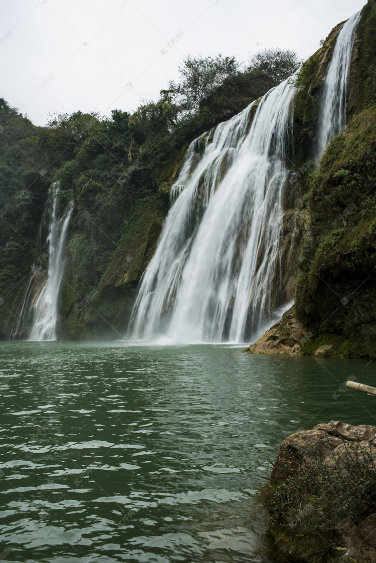 摄影图库 瀑布 瀑布潭水自然风景摄影图瀑布潭水自然
