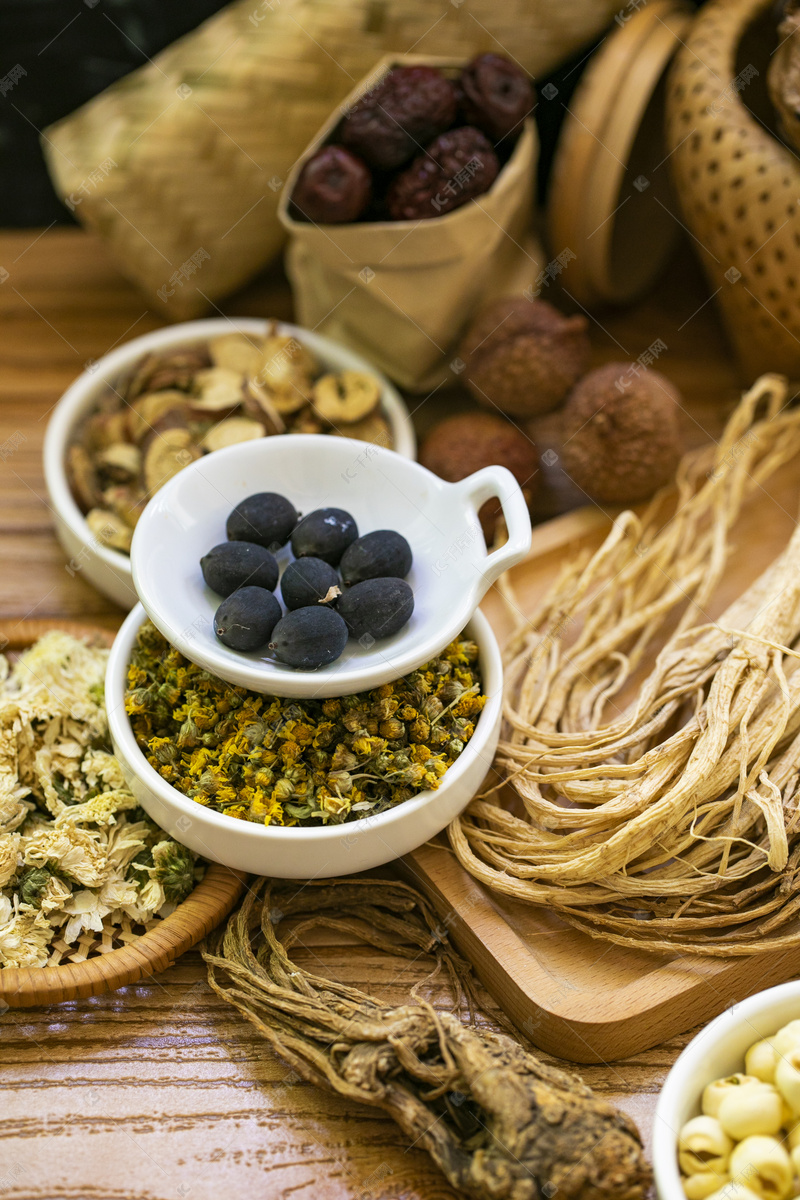 中医药材中草药摄影图