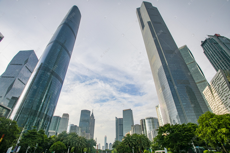 广州地标建筑广场摄影图高清摄影大图-千库网